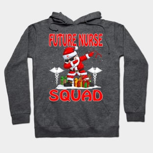 Christmas Future Nurse Squad Reindeer Pajama Dabing Santa Hoodie